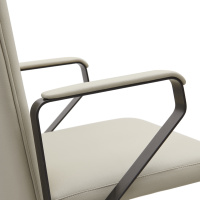 Chaise de bureau exécutive en cuir synthétique, fabrication directe d'usine, quincaillerie en alliage stable, chaise pivotante pour bureau