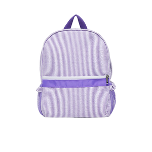 Sac de livre pour petits enfants écologique personnalisé <span class=keywords><strong>brodé</strong></span> de marque Seersucker sac à dos scolaire léger pour enfants d'âge préscolaire - Product Image 2