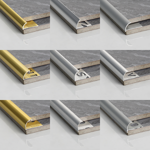 Profilés en aluminium de parquets Bordure en céramique Garniture de carrelage Garniture en métal Bandes décoratives - Product Image 6