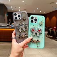 Coques de téléphone BAILI Factory Luxury Beautiful Dip Adhesive Resin Diamond Butterfly DIY Jewelry Accessory pour VIVO Y28/V60 LITE/Y04