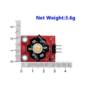 OKY3207 5V DC 3W 고출력 LED 램프 비드 모듈 <span class=keywords><strong>Arduino</strong></span> 스템 교육 키트 용 - Product Image 6