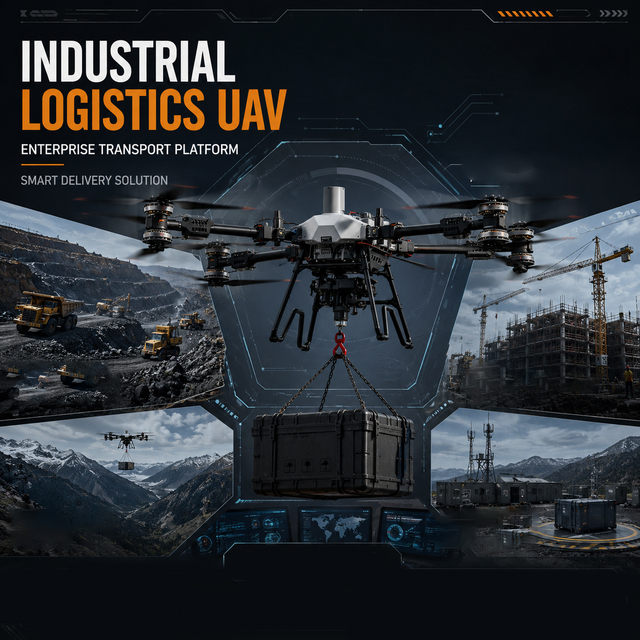 FLYCART 200 Industrial Delivery Drone Large Payload Capacity Heavy Duty 36km Range Smart Transport System UAV Remote Area Supply