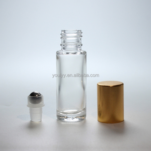 Rollo de vidrio moldeado transparente vacío de <span class=keywords><strong>5ml</strong></span> en botella de vidrio con tapa de plástico y cuentas de acero inoxidable - Product Image 5