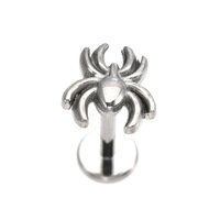 Anneau de lèvre en titane F136, forme multiple, croissant, couronne, amour, araignée, clous d'oreille, boucles d'oreilles polyvalentes à la mode pour femmes