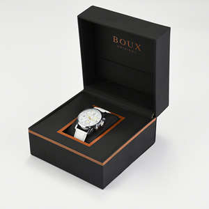 Boux Original <b>Watch</b> Box Rectangle 13.5x13.5x8.5cm Integrated Display Gift Storage <b>Case</b> - Product Image 1