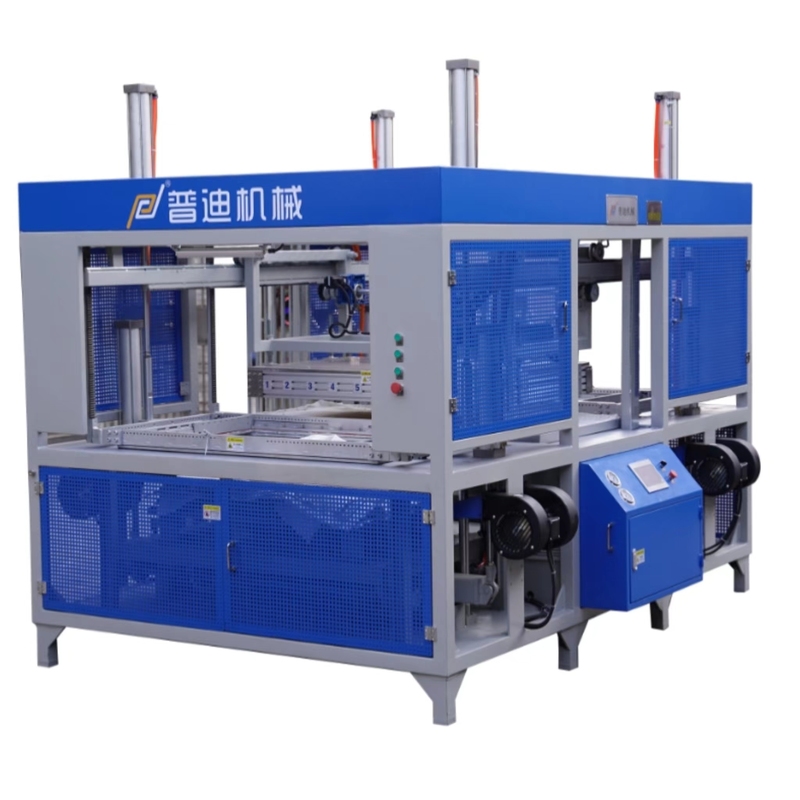 Compact Double Station Vacuum Forming Machine