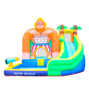 Bán Hot Trong Nhà Và Ngoài Trời Unisex Với Slide Nước Jungle <span class=keywords><strong>Monkey</strong></span> Inflatable Bounce House Nhảy Lâu Đài Với Slides - Product Image 1