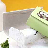 Étui à lunettes pour enfants personnalisé en usine, imprimé panda mignon, coque rigide, anti-pression, léger et portable