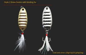 Ensemble de leurres de pêche en cuivre de 1,5 g à 25 g, best-seller en Chine, pour la pêche en eau salée et la carpe, couleur or, 19,5 g - Product Image 5