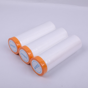 Cinta de Enmascarar de Plástico Suave de Primera Calidad en Oferta, Rollo de Cinta de Enmascarar Preencintada para Protección de Pintura - Product Image 3