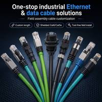 Conector Ethernet M19 RJ45 Macho/Hembra con Bloqueo de Tornillo IP67 a Prueba de Agua para Cámara de Seguridad de Red Industrial