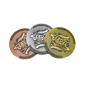 Medalla de Turismo Personalizada de Fábrica, de Aleación de Zinc, Colores Vintage, Recuerdo Turístico de Japón, Medalla Metálica Pesada y Grande, Personalizable - Product Image 1