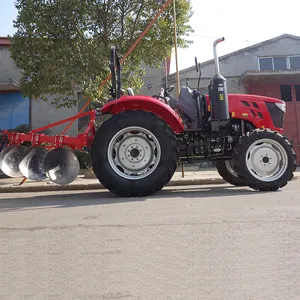 Agricultura Barato QLN804 80 HP Tratores Trator De Rodas De Fazenda Com Grandes Implementos De Fazenda Para Venda Nas Filipinas