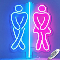 Enseigne au néon, café, barbier, salon de beauté, lumières au néon LED pour mur, centre commercial, toilettes, enseigne au néon LED