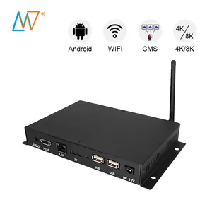 Industrial Full Hd 1080p Android Digital Signage Media Player Set Top Box 24v For Tv Advertising