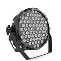 Projecteur LED PAR en plastique 72*1W DMX512 avec gradation de couleur, sélection de couleur, dégradé et changement de couleur rapide, idéal pour les mariages et les salles de banquet