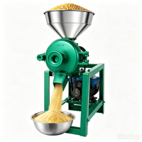 Machine à moudre les céréales humides et sèches portable, broyeur de maïs pour la production de poudre de céréales, d'aliments pour animaux et de grains de café