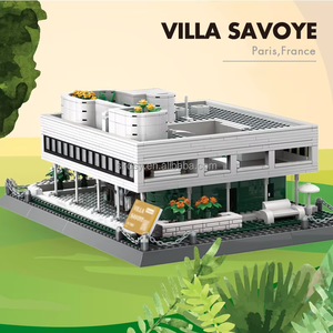 Villa Savoye, Modelo de Construcción de Plástico ABS de 1226 Piezas, Juguete Educativo DIY para Niños de 5 a 7 Años, Inspirado en París, Francia - Product Image 2