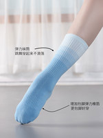 Chaussettes de danse longues bleu dégradé 2026, chaussettes de sport modernes, chaussettes de danse classique, chaussettes professionnelles pour la pratique de la danse pour adultes