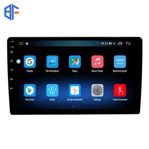 Универсальный автомобильный DVD-плеер с 9-дюймовым сенсорным экраном, 2 Din, Android, мультимедиа, двойной Din, GPS-навигация, радио