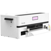 Imprimante à jet d'encre automatique A3 DTF personnalisée Haolic Tête XP600 Machine d'impression de t-shirt à film direct de 30cm pour vêtements textiles