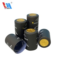Contenedor de cápsula de champán termorretráctil de Pvc personalizado, tapas de botellas de whisky de envoltura retráctil para vino, cápsula retráctil de PVC/PET/OPS