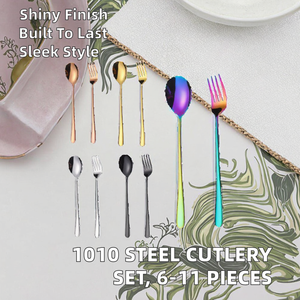 Juego de Cubiertos Ecológicos de Acero Inoxidable con Acabado Espejo de Sheeraz International, Cuchara para Servir, Cuchillo para Mantequilla para Restaurantes - Product Image 2
