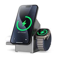 Chargeur sans fil pliable multifonctionnel pour Iphone ForSamsung Smart Watch Air Pods Series Charging Stand Holder