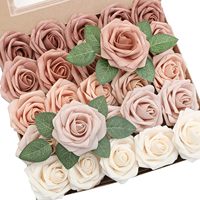 Têtes de fleurs artificielles en mousse, couleur personnalisée, pour centres de table de mariage, fêtes, baby shower, décorations de maison