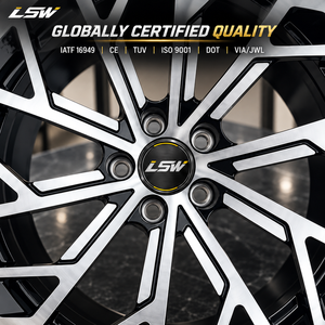 ล้อแม็กซ์ LSW Luxury Forged Alloy ขนาด 22 นิ้ว ลายเรขาคณิตแบบกลวง หน้าผิวขัดเงา ผลิตจากอะลูมิเนียม 6061-T6 สีสั่งทำพิเศษสำหรับรถยนต์ - Product Image 6