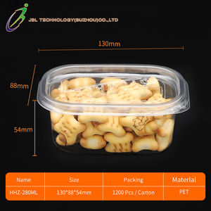 Caixa de Embalagem Plástica Retangular Transparente <span class=keywords><strong>PET</strong></span> para Alimentos, Descartável, para Salada de Frutas, Doces e Confeitaria – Atacado - Product Image 3