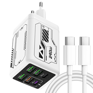 EU US UK ปลั๊ก240W USB-<span class=keywords><strong>C</strong></span> ชาร์จเร็วอะแดปเตอร์ติดผนังหลายพอร์ตสำหรับ <span class=keywords><strong>Samsung</strong></span>/Xiaomi <span class=keywords><strong>Type</strong></span> <span class=keywords><strong>C</strong></span> ชาร์จเร็วโทรศัพท์มือถืออะแดปเตอร์ - Product Image 1