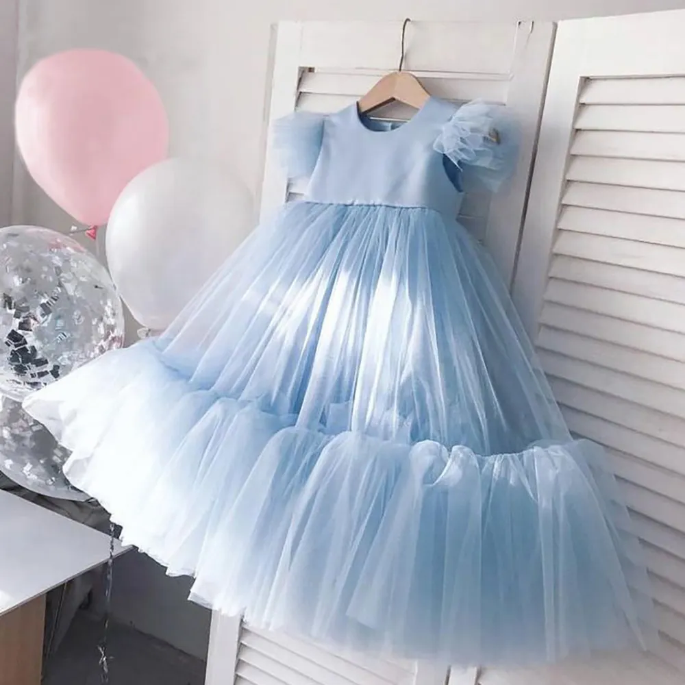 wholesale girls party dresses 2 year girl baby birthday dress