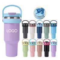 Beauchy 2025 Nouveau style de gobelet en acier inoxydable de haute qualité de 40oz gobelet isolé à double paroi avec couvercle à paille rabattable