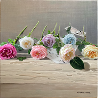 DREA Roses artificielles modernes faites à la main de qualité supérieure, roses chou-fleur, technique de moulage en tissu toucher réel, prix de gros usine