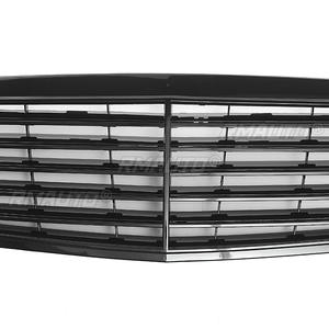 Grille avant pour Mercedes Benz W211 Classe E E200 E320 E350 E55 2002 2003 2004 2005 2006 Noir brillant - Product Image 5