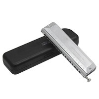 Wholesale 16-Hole Metal Toy Harmonica for Beginners 64-Tone Chromatic Diatonic Pronunciation Method