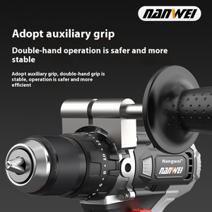 Bor Listrik Industri 800W Isi Ulang Lithium 13mm 140N/<span class=keywords><strong>m</strong></span> Impact Multi-Guna Bor Tangan Tanpa Kabel untuk Permukaan Es Bertenaga Brushless - Product Image 2