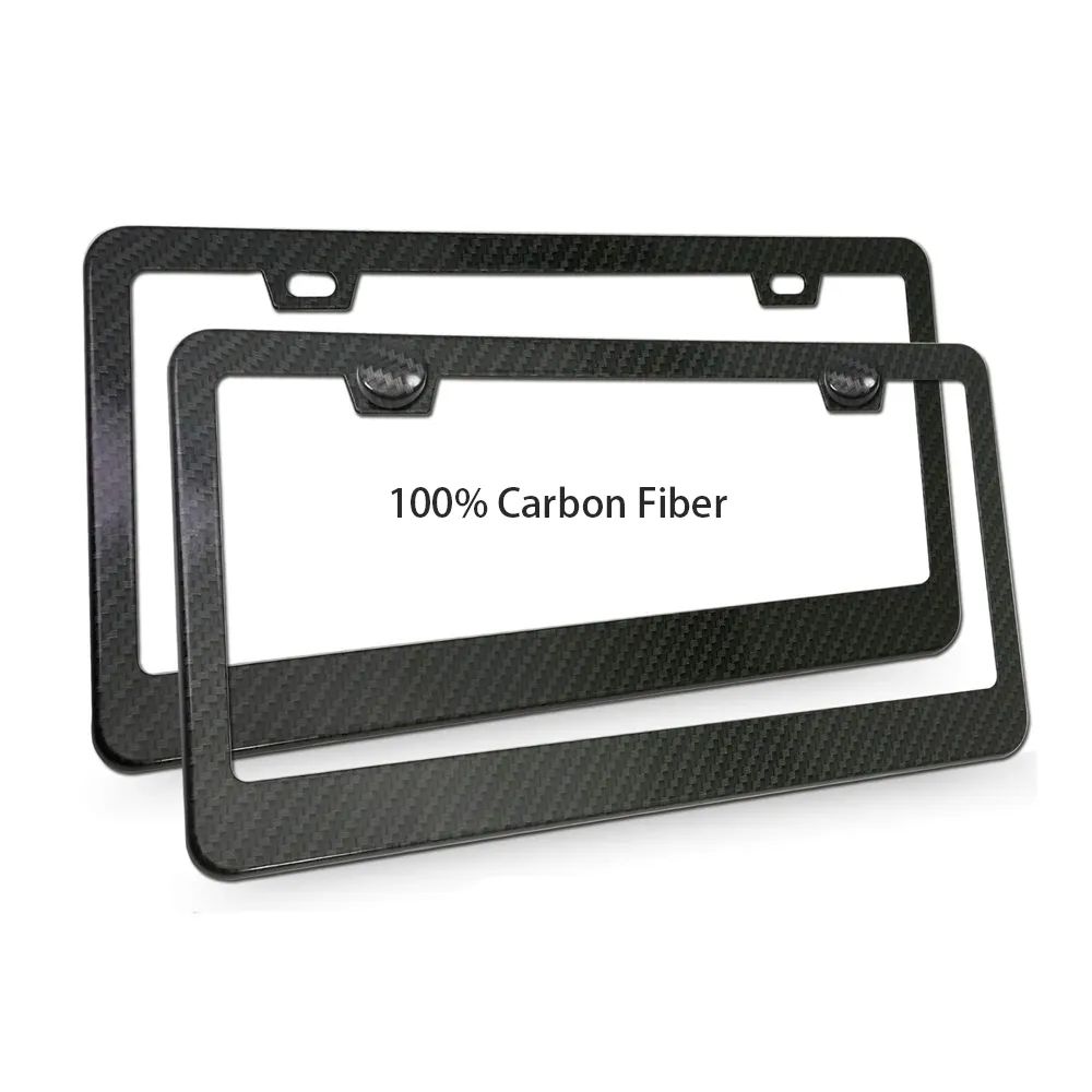 Parti di automobili ad alte prestazioni telaio/supporto targa classico in fibra di carbonio
