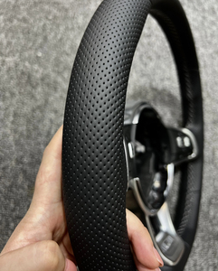 พวงมาลัยหนังคุณภาพสูงสำหรับรถยนต์โฟล์คสวาเกน กอล์ฟ 5 Mk5 GTI โปโล <span class=keywords><strong>R</strong></span> <span class=keywords><strong>Line</strong></span> ปี 2003-2009 - Product Image 2