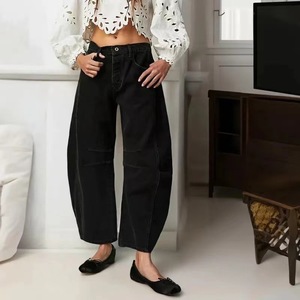 Nuevos <span class=keywords><strong>pantalones</strong></span> vaqueros de mezclilla de pierna ancha con botones, de cintura media, holgados y rectos, estilo sexy, de moda europea y americana, para mujer, ideales para el verano y discotecas. - Product Image 6