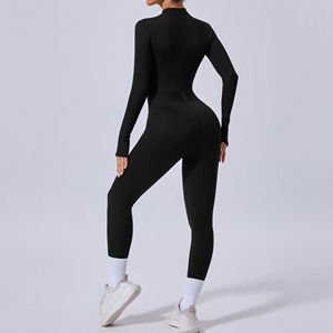 <span class=keywords><strong>Tuta</strong></span> Intera Sportiva da Donna per Fitness <span class=keywords><strong>con</strong></span> <span class=keywords><strong>Vita</strong></span> Elastica, Foro per Dito, Cuciture <span class=keywords><strong>in</strong></span> Rete su Entrambi i Lati, Body Aderente per Yoga - Product Image 5