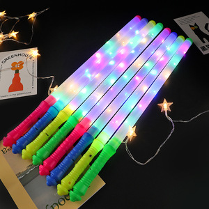 Bâton lumineux LED en plastique, couleurs unies, fluorescent, numérique, sept lumières, clignotant, pour décoration de fête, vente en gros - Product Image 3
