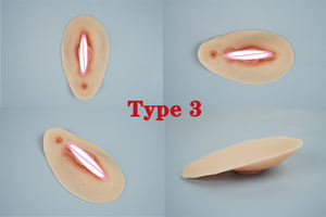 Nieuwste stijl siliconen realistische nep-<span class=keywords><strong>vagina</strong></span> voor mannen naar vrouwen transvestieten, herbruikbaar, penisverhullende nep-<span class=keywords><strong>vagina</strong></span> pads - Product Image 6