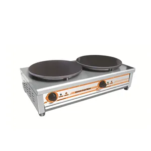 Komersial Listrik Crepe Machine dengan Heavy Duty 48Kg Berat Kuat Hot Plate