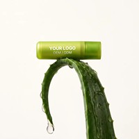 Nouveau baume à lèvres hydratant longue durée à l'aloe vera, personnalisable avec votre propre marque, soin des lèvres, lèvres lisses, couleur rose changeante en fonction du pH