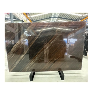 Losas de Granito Marrón Quicksand de Diseño Moderno, Fabricadas en China, Acabado Pulido Tipo Cuero, Duraderas, para Aplicaciones en Encimeras - Product Image 3