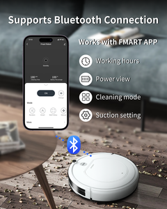 Fmart Smart App-Controlled Robot Vacuum Cleaner With Wet/Dry Mopping & Sweeping for Household Outdoor Garage Use Robot Vacuum Cl - Product Image 4
