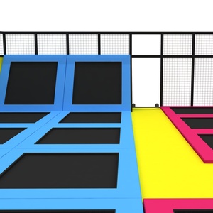 <span class=keywords><strong>Parc</strong></span> de trampolines intérieur de grande taille de qualité commerciale, taille personnalisée, haute capacité (>100 personnes), certifié CE, LLDPE/PP/Métal - Product Image 5