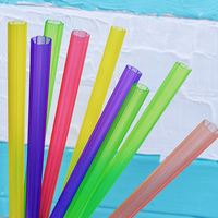 Pailles à boire longues et colorées, pailles en forme de fleur de cerisier, pailles à cocktail réutilisables en plastique